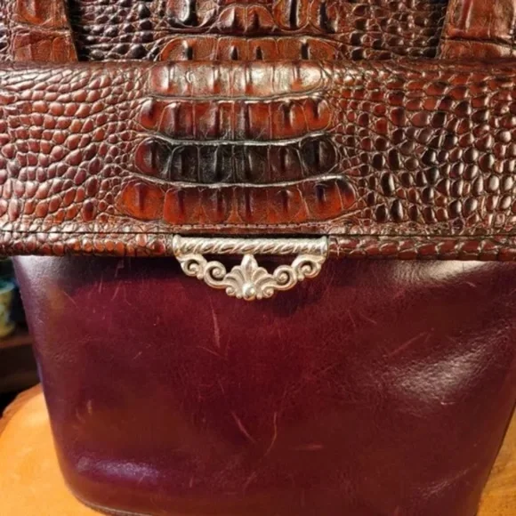 Vintage Brighton Croc Pattern Bucket Bag - Picture 5 of 11